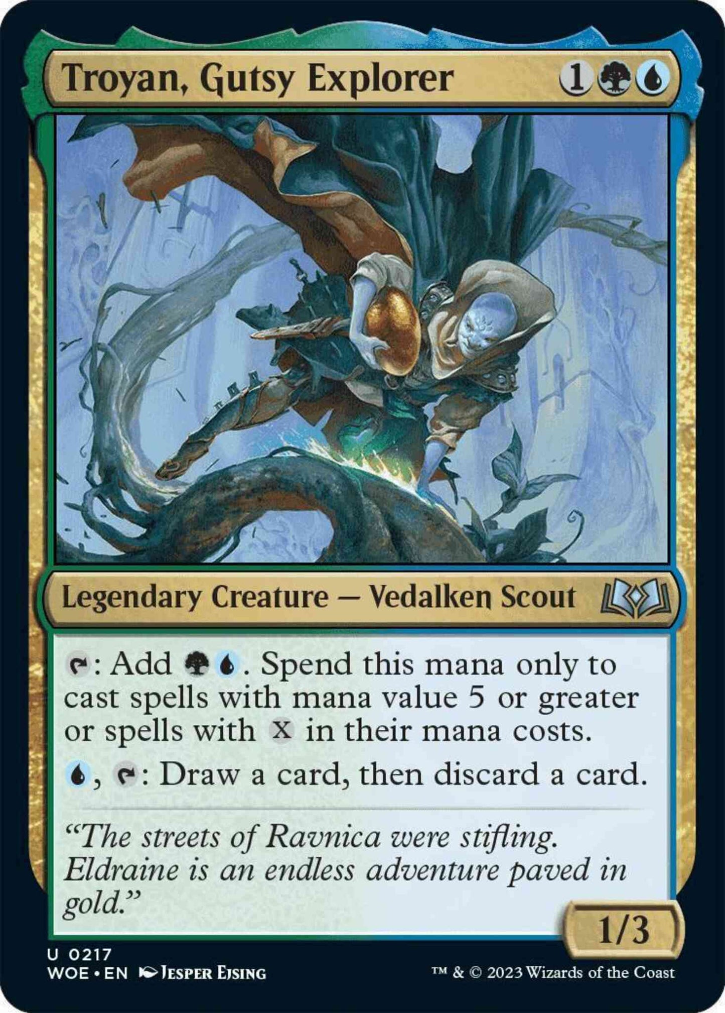 Troyan, Gutsy Explorer [217] [Wilds of Eldraine] [Non-Foil]