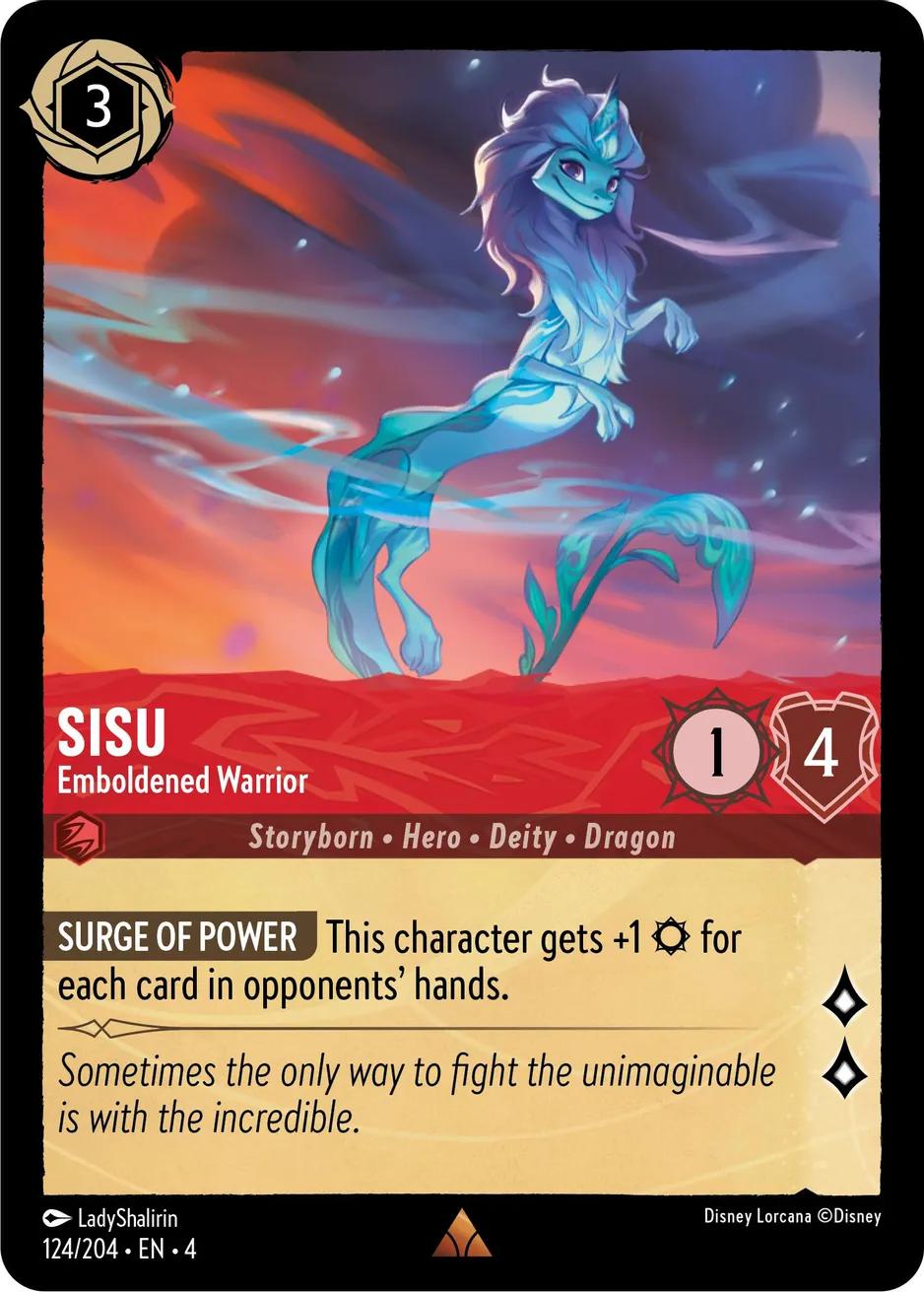 Sisu - Emboldened Warrior - 124/204 [Ursula's Return] [Cold Foil]
