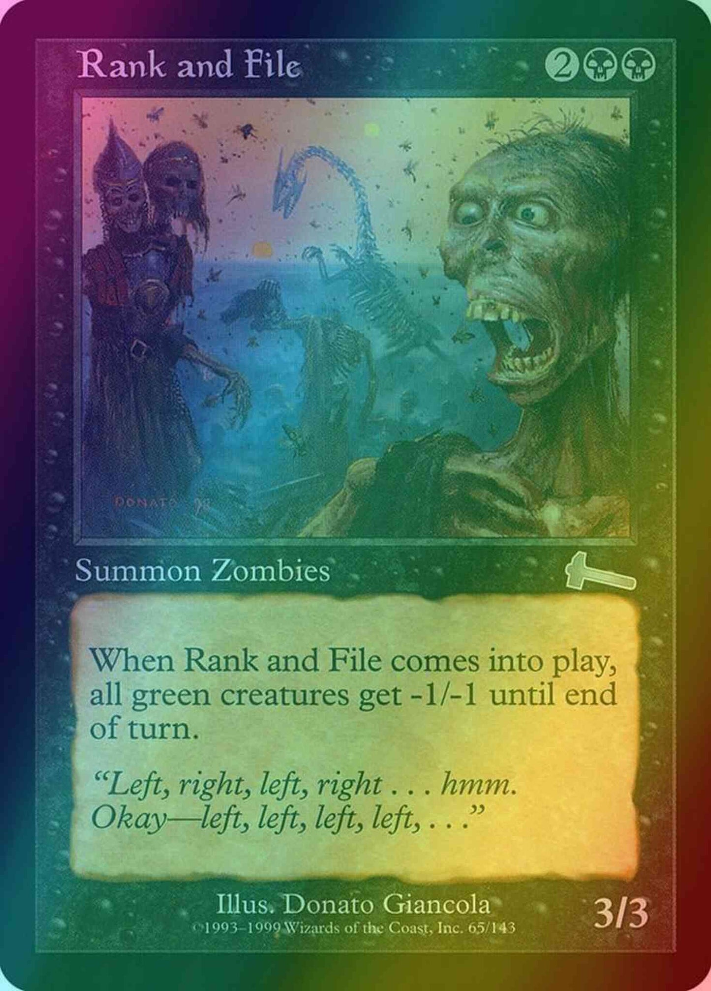 Rank and File [65] [Urza's Legacy] [Foil]