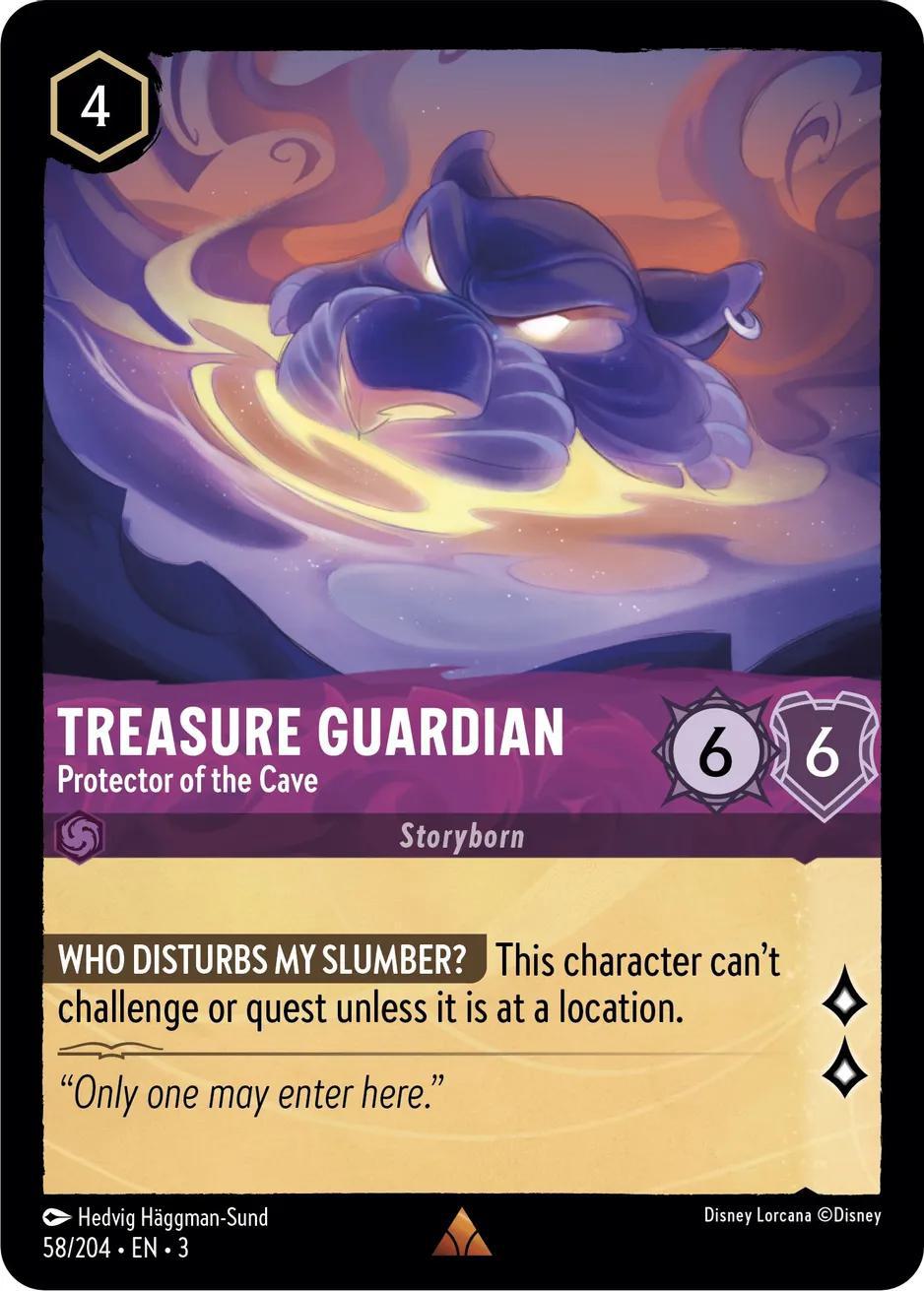 Treasure Guardian - Protector of the Cave - 58/204 [Into the Inklands] [Non-Foil]