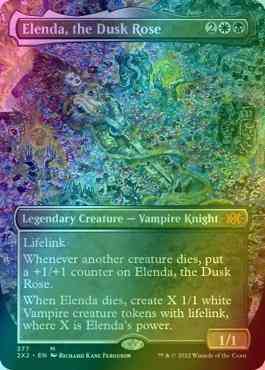 Elenda, the Dusk Rose [377] [Borderless] [Double Masters 2022] [Foil]