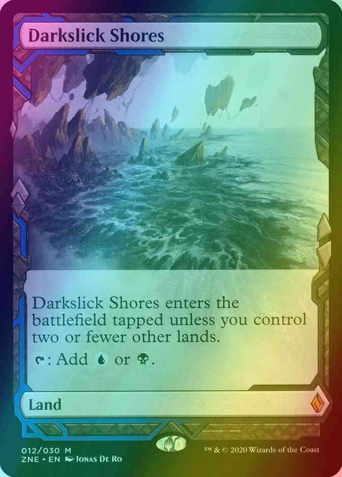 Darkslick Shores [12] [Masterpiece Series] [Zendikar Rising Expeditions] [Foil]