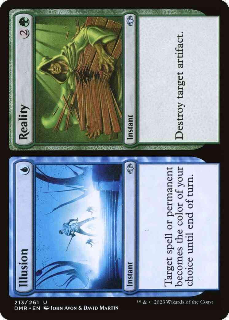 Illusion // Reality [213] [Dominaria Remastered] [Non-Foil]