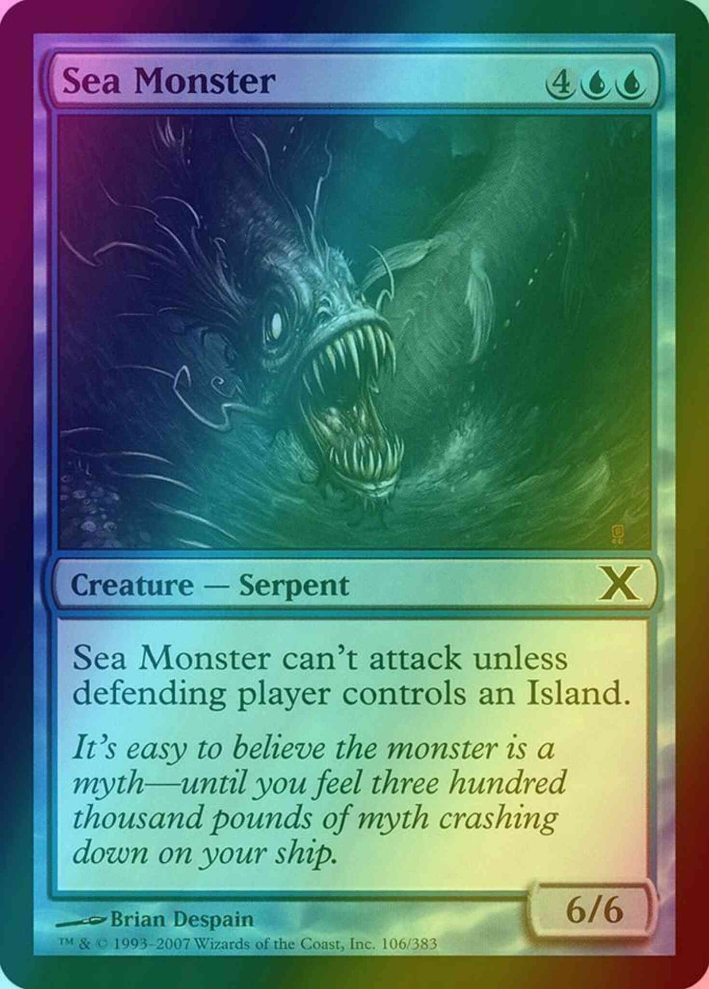 Sea Monster [106] [Tenth Edition] [Foil]
