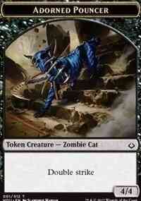 Adorned Pouncer Token (01) // Horse Token (10) [Hour of Devastation Tokens] [Non-Foil]