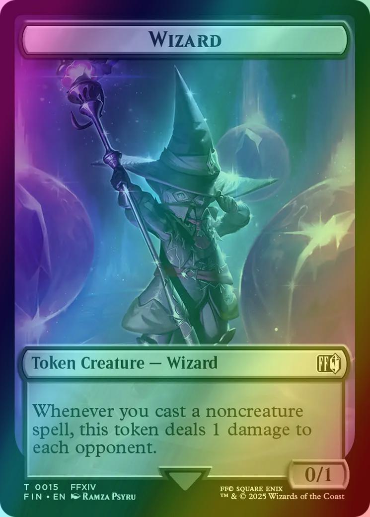 Bird Token (17) // Wizard Token (15) [FINAL FANTASY: Tokens] [Foil]