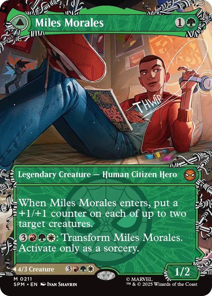 Miles Morales // Ultimate Spider-Man [211] [Borderless] [Web-Slinger] [Marvel's Spider-Man] [Non-Foil]