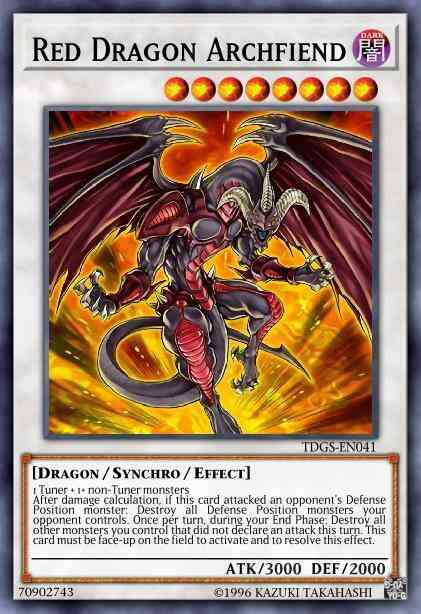 Red Dragon Archfiend - TDGS-EN041 - Ultimate Rare - Unlimited