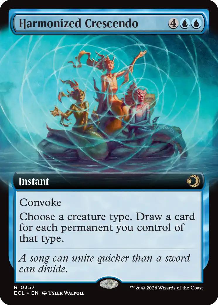 Harmonized Crescendo [357] [Extended Art] [Lorwyn Eclipsed] [Non-Foil]