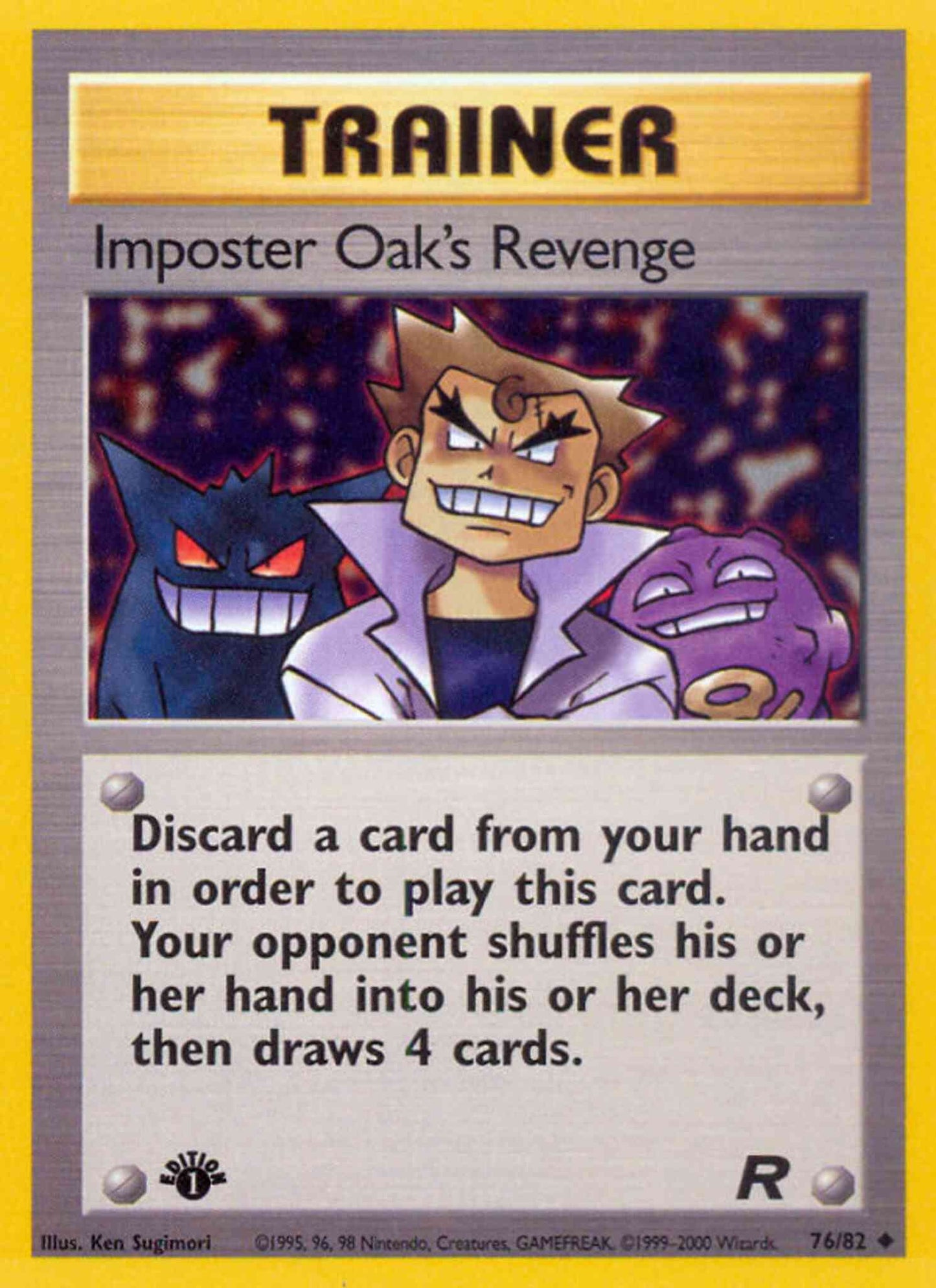 Imposter Oak's Revenge - 76/82 - Uncommon - 1st Edition [base5-76] [Non-Holo]