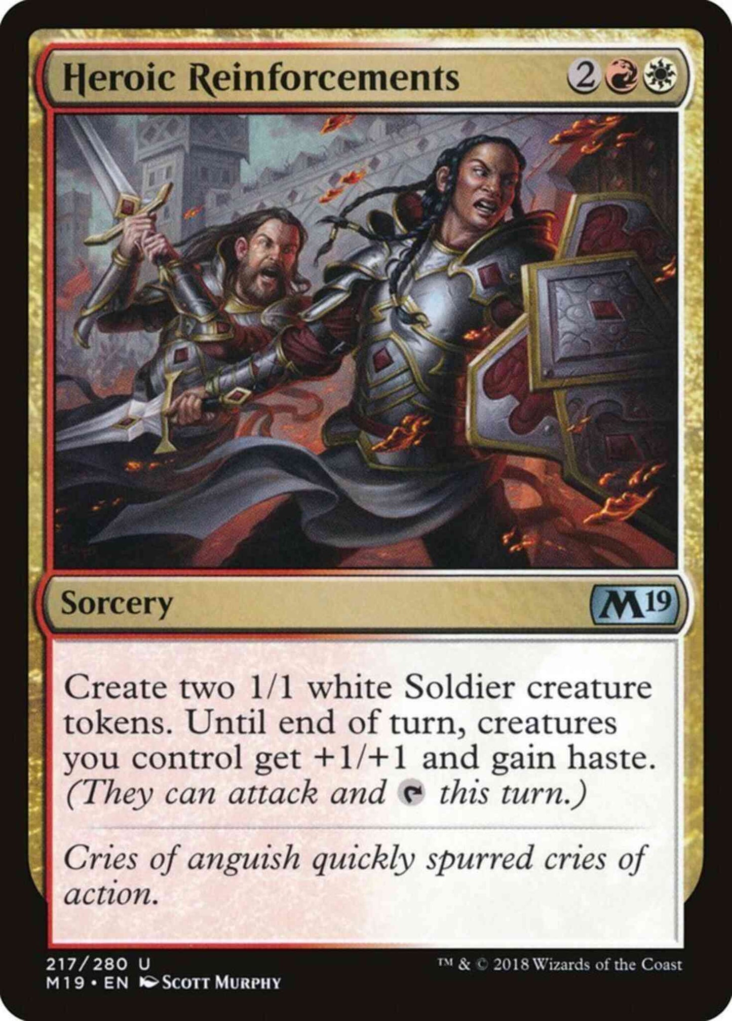 Heroic Reinforcements [217] [Core Set 2019] [Non-Foil]