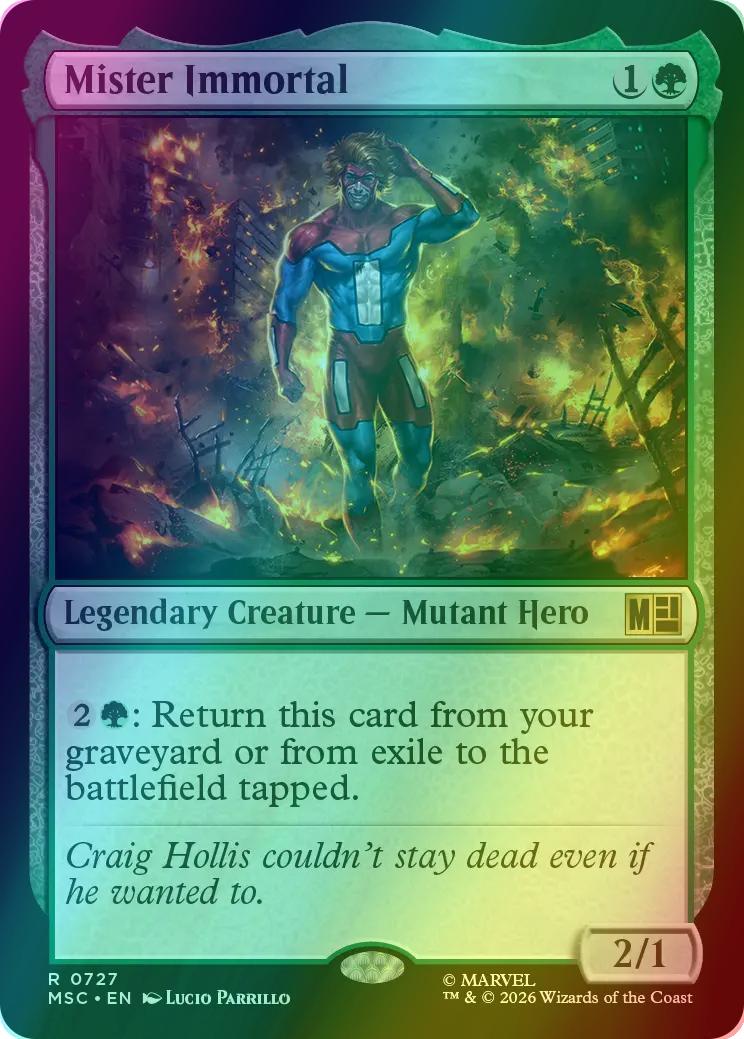 Mister Immortal [727] [Jumpstart] [Marvel Super Heroes: Commander] [Foil]