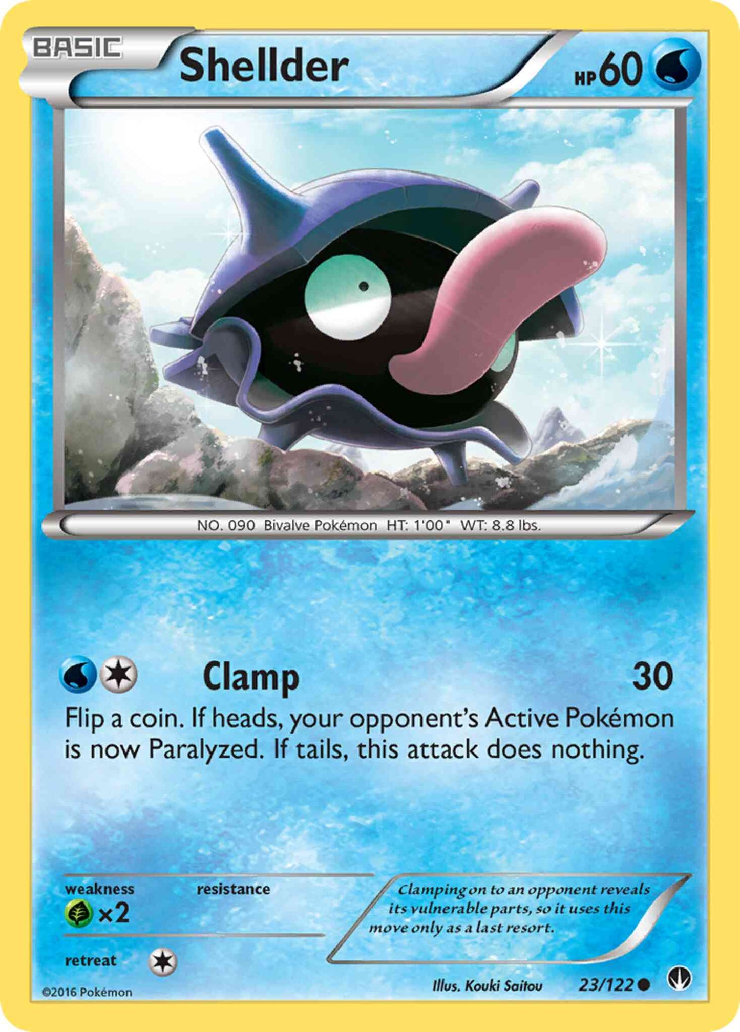 Shellder - 23/122 - Common [xy9-23] [Non-Holo]