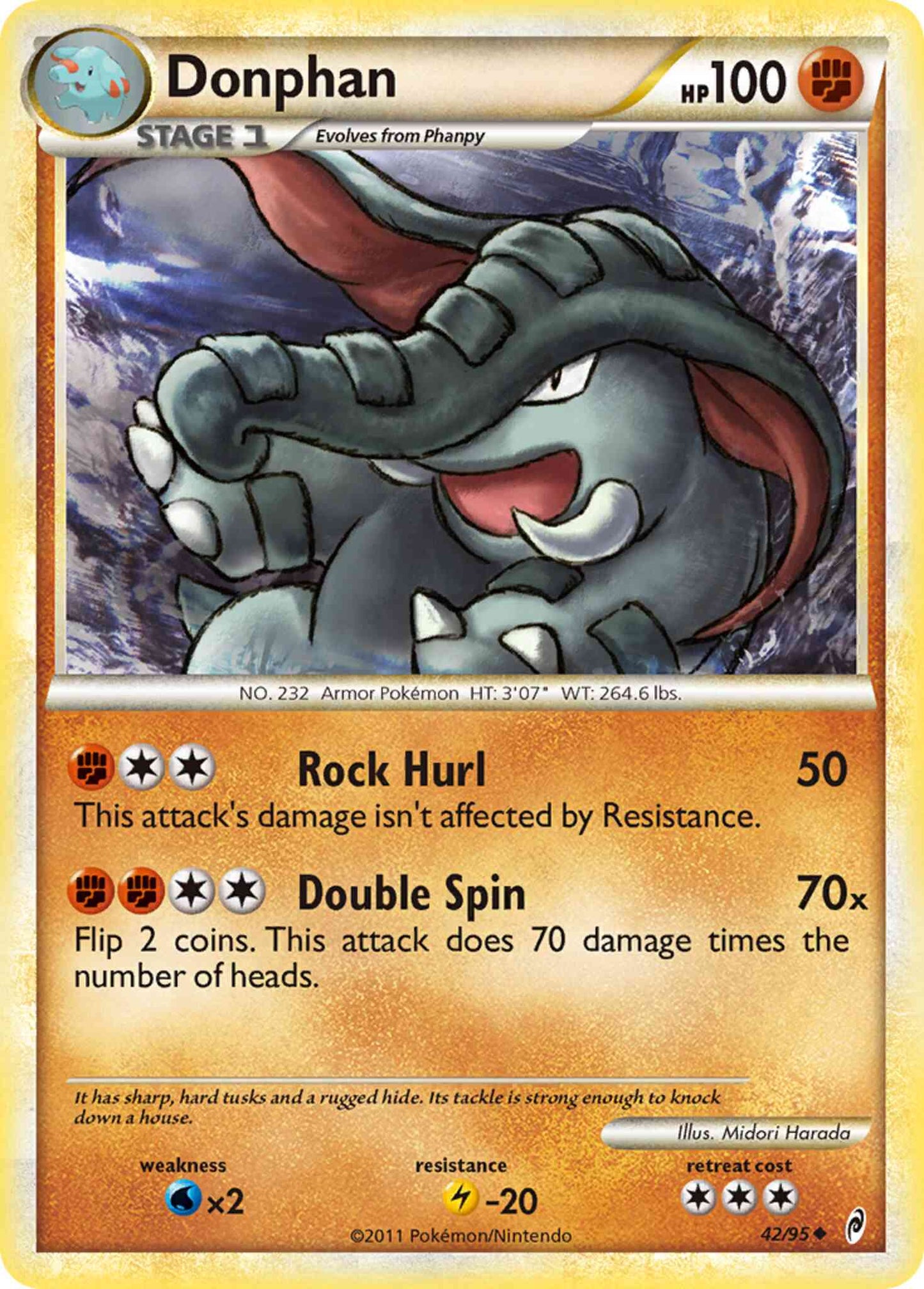 Donphan - 42/95 - Uncommon [col1-42] [Non-Holo]