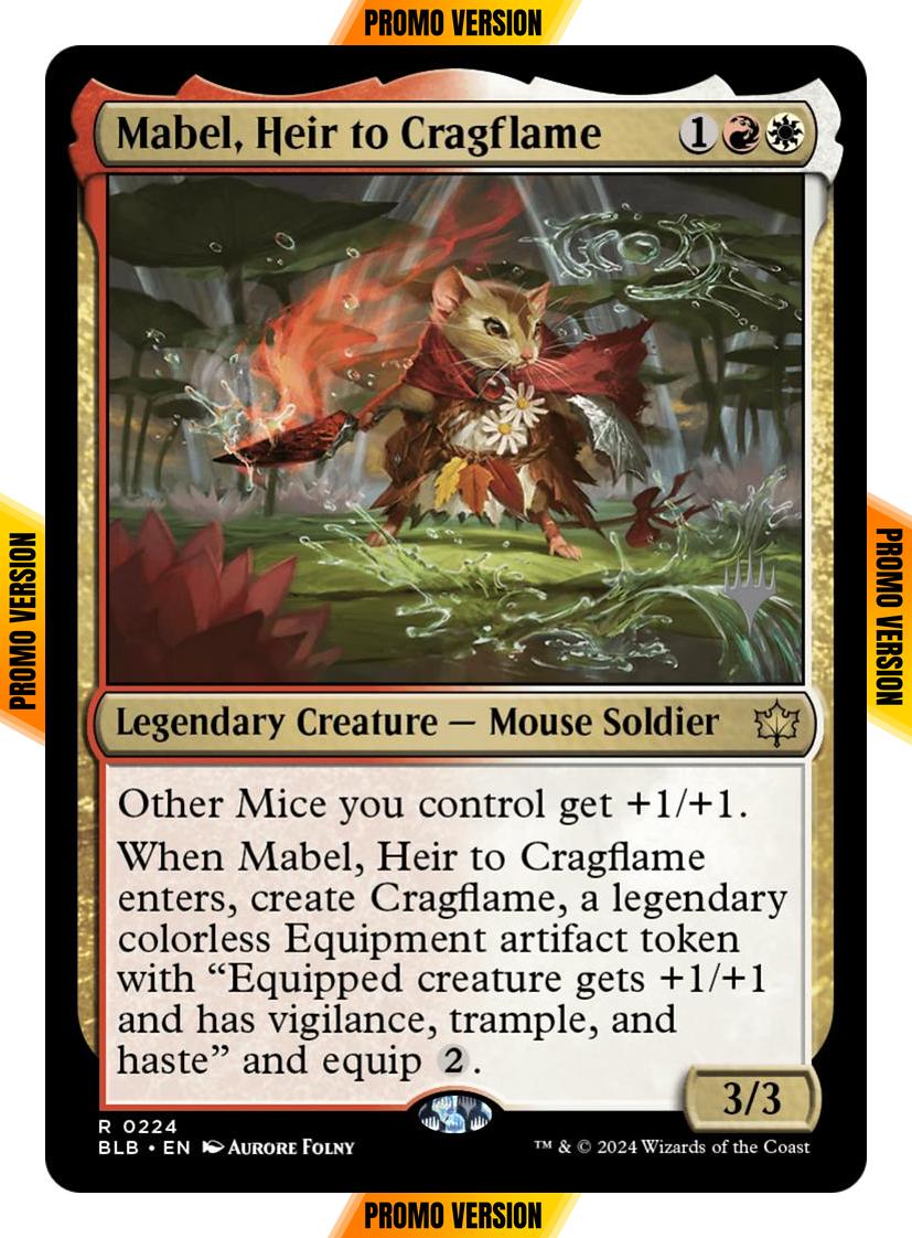 Mabel, Heir to Cragflame [224p] [Promo Pack] [Bloomburrow: Promos] [Non-Foil]