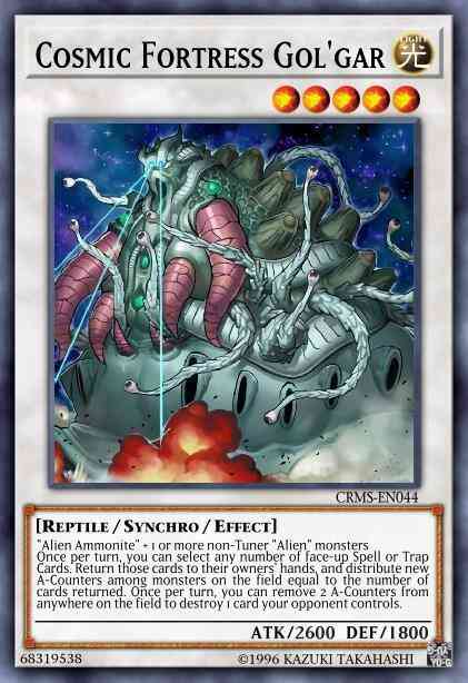 Cosmic Fortress Gol'gar - CRMS-EN044 - Ultimate Rare - 1st Edition