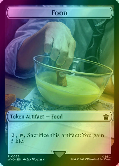Fish Token (10) // Food Token (26) [Universes Beyond: Doctor Who: Tokens] [Foil]