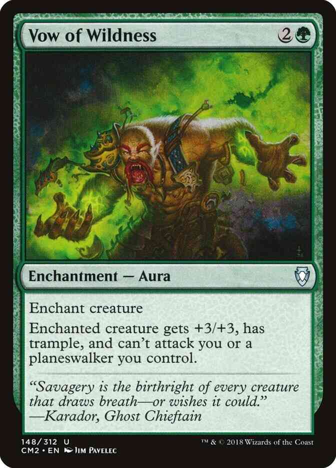 Vow of Wildness [148] [Commander Anthology Volume II] [Non-Foil]