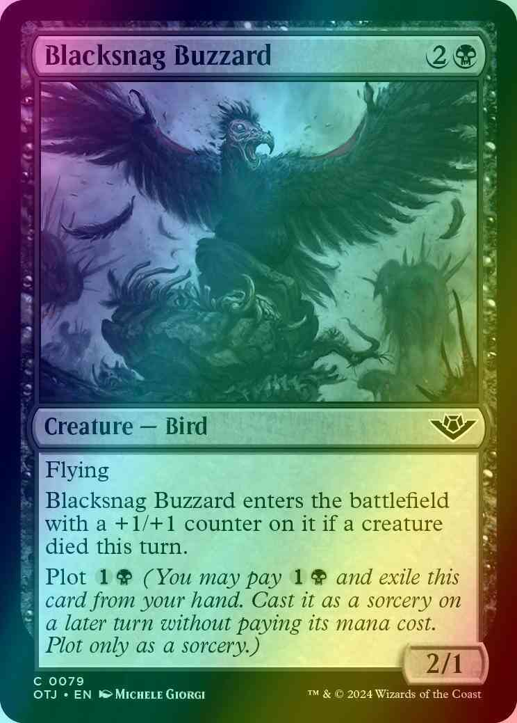 Blacksnag Buzzard [79] [Outlaws of Thunder Junction] [Foil]