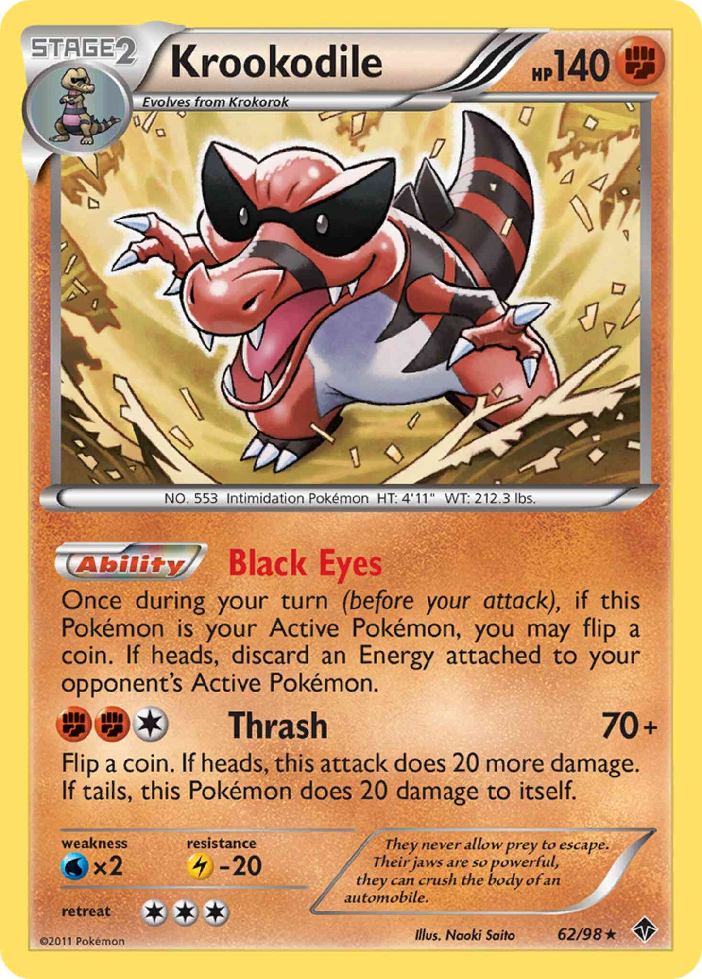 Krookodile - 62/98 - Rare [bw2-62] [Non-Holo]
