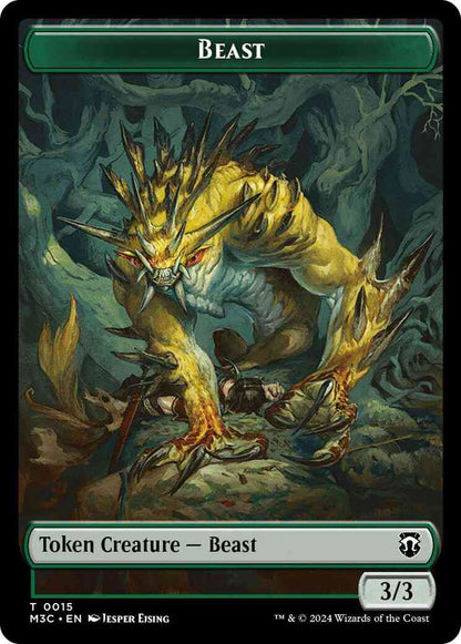 Beast Token (15) // Insect Token (25) [Modern Horizons 3: Commander: Tokens] [Non-Foil]