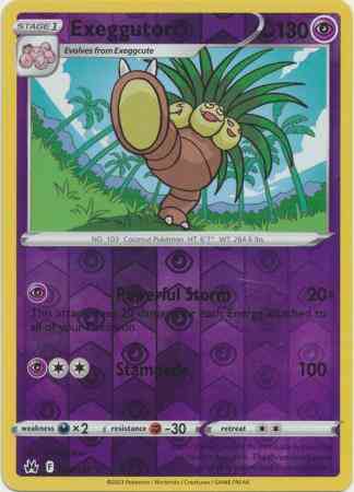 Exeggutor - 058/159 - Rare [swsh125-058] [Reverse Holo]