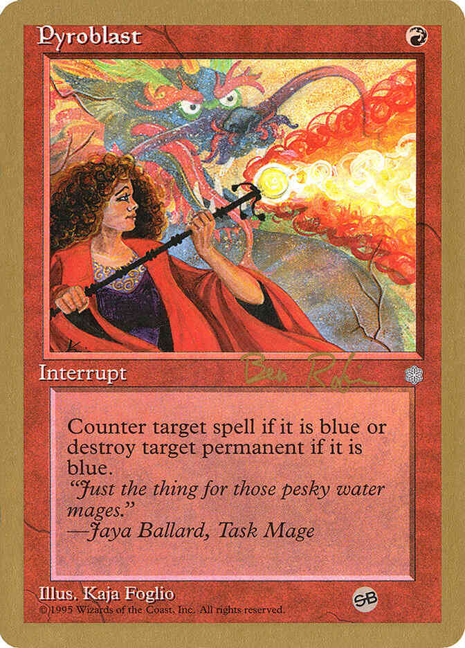 Pyroblast [br213sb] [Ben Rubin] [World Championship Decks 1998] [Non-Foil]