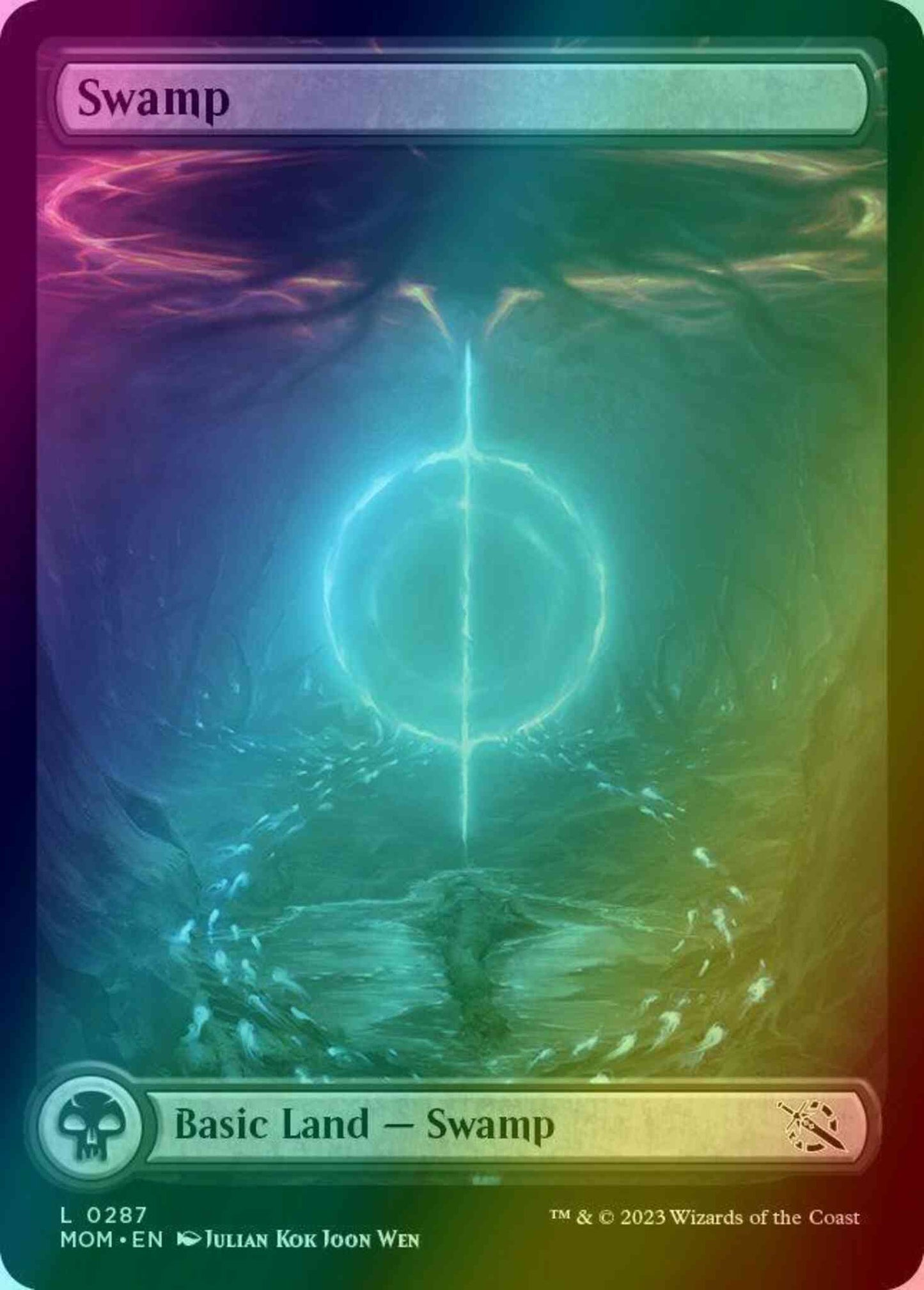 Swamp [287] [Full Art] [March of the Machine] [Foil]