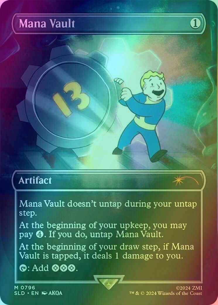 Mana Vault [0796] [Borderless] [Secret Lair Drop] [Foil]