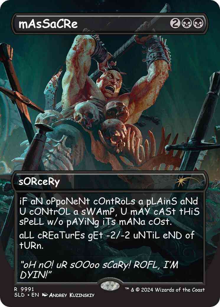 Massacre [9991] [Borderless] [Sans Mercy] [Secret Lair Drop] [Foil]