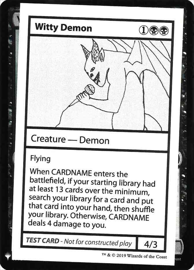 Witty Demon - Symbol [50] [Mystery Booster Playtest Cards 2019] [Non-Foil]