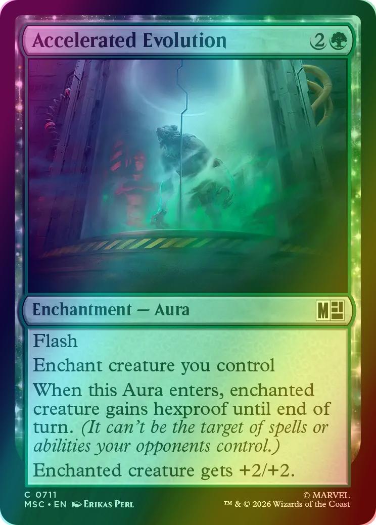 Accelerated Evolution [711] [Jumpstart] [Marvel Super Heroes: Commander] [Foil]