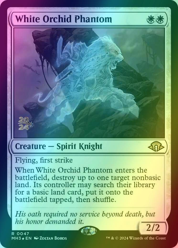 White Orchid Phantom [47s] [Prerelease] [Modern Horizons 3: Promos] [Foil]
