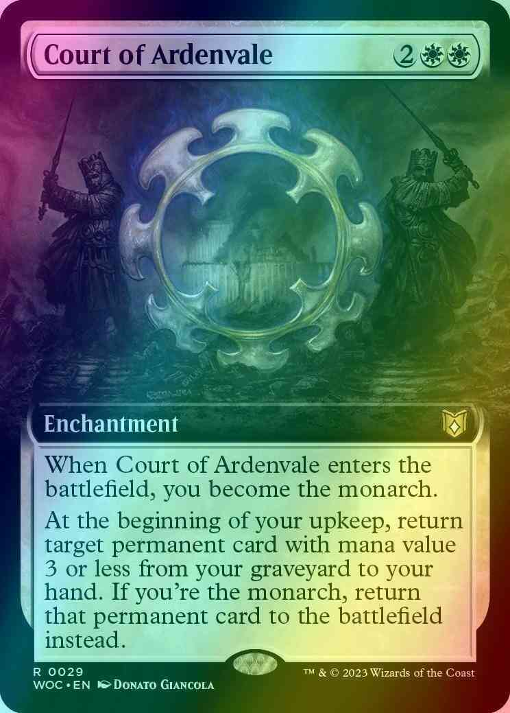 Court of Ardenvale [29] [Extended Art] [Wilds of Eldraine: Commander] [Foil]