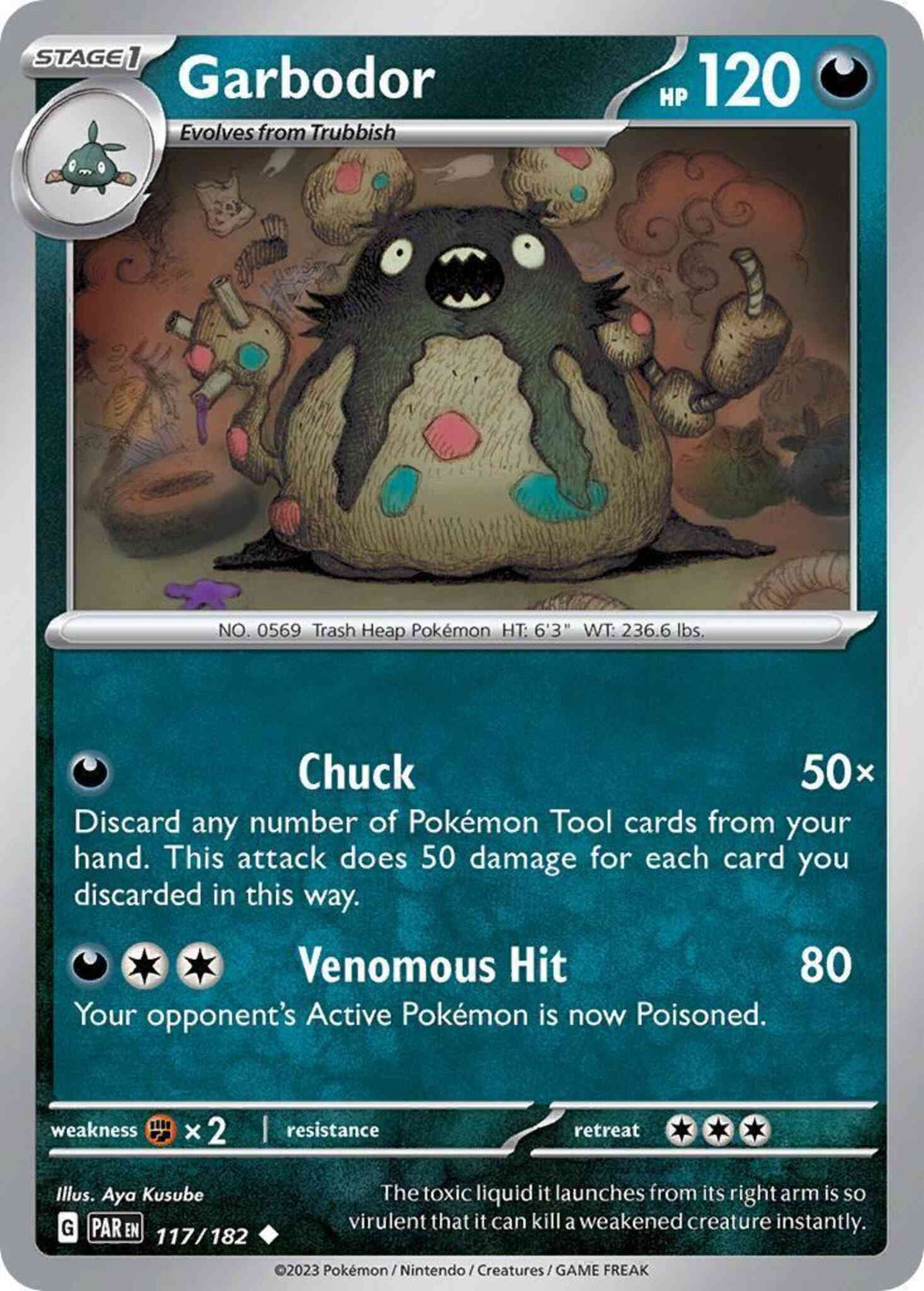 Garbodor - 117/182 - Uncommon [sv04-117] [Non-Holo]