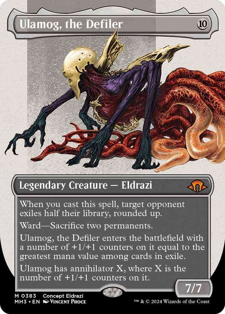 Ulamog, the Defiler [383] [Borderless] [Concept Eldrazi] [Modern Horizons 3] [Non-Foil]