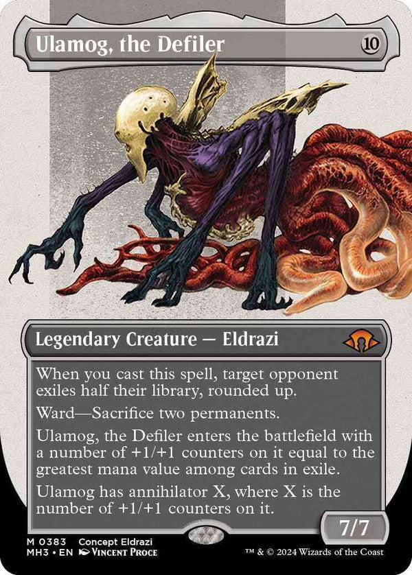Ulamog, the Defiler [383] [Borderless] [Concept Eldrazi] [Modern Horizons 3] [Non-Foil]