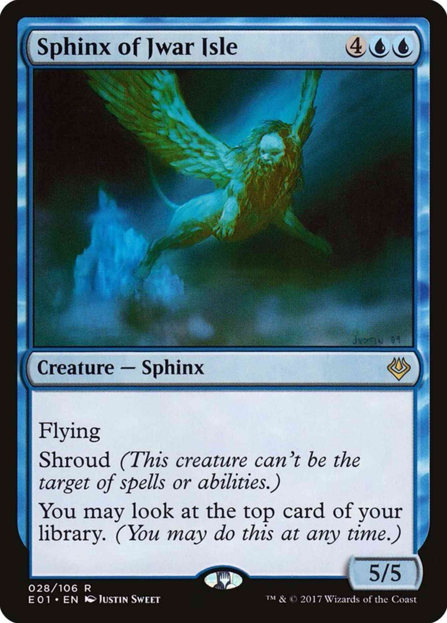 Sphinx of Jwar Isle [28] [Archenemy: Nicol Bolas] [Non-Foil]