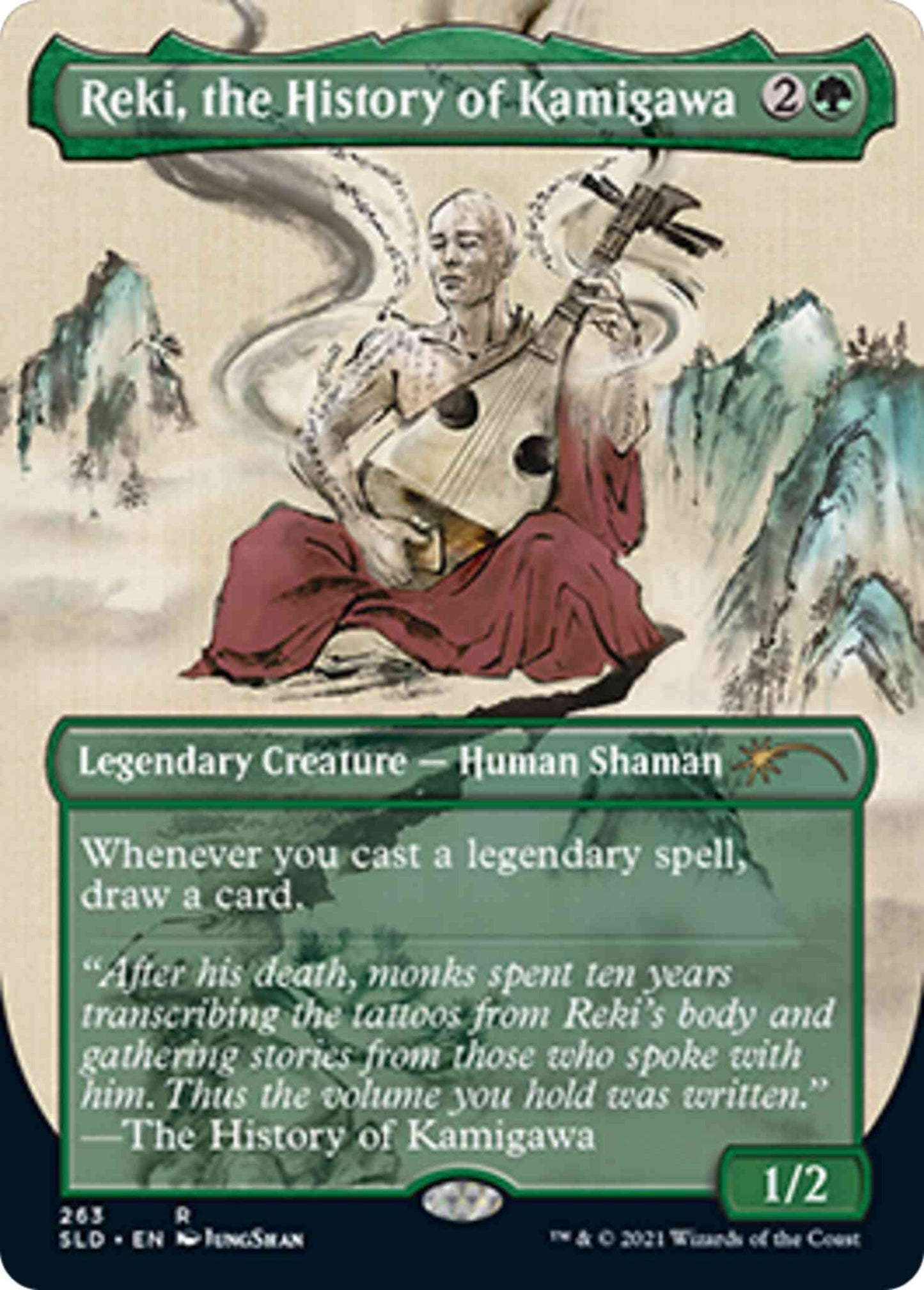 Reki, the History of Kamigawa [0263] [Borderless] [Kamigawa Ink] [Secret Lair Drop] [Non-Foil]