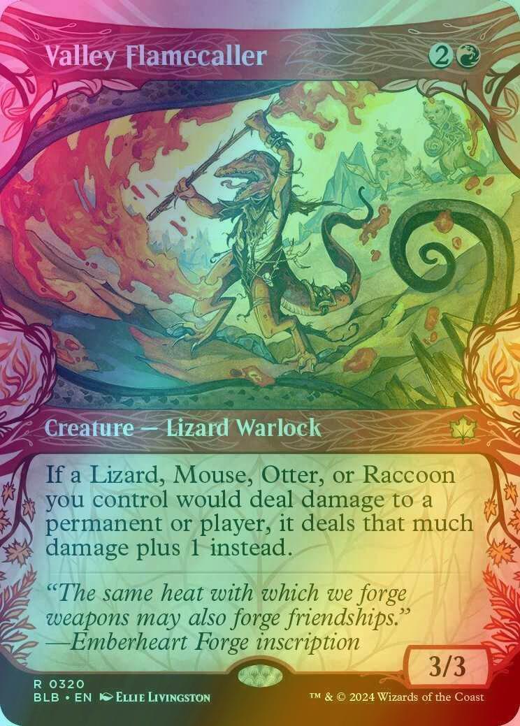Valley Flamecaller [320] [Woodland Showcase] [Bloomburrow] [Foil]