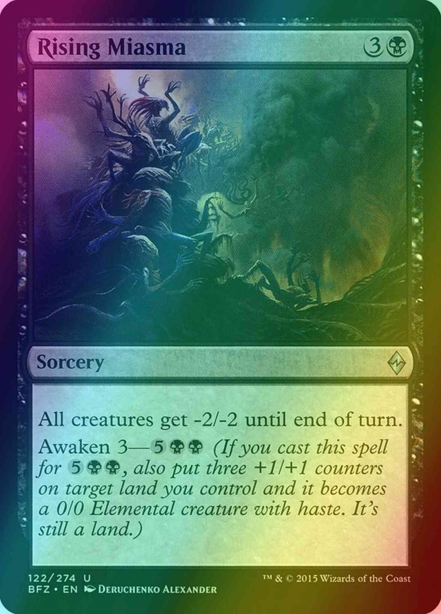 Rising Miasma [122] [Battle for Zendikar] [Foil]