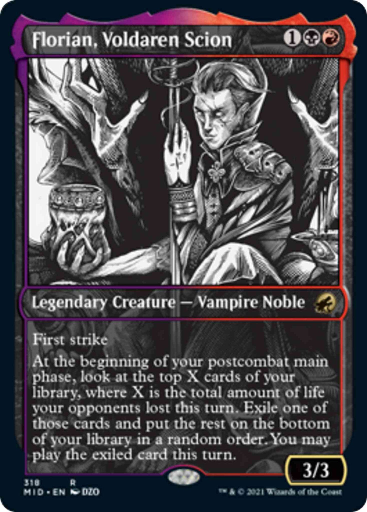 Florian, Voldaren Scion [318] [Eternal Night Showcase] [Innistrad: Midnight Hunt] [Non-Foil]
