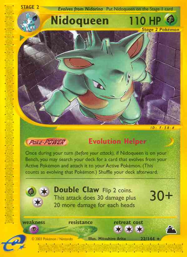Nidoqueen - 22/144 - Rare [ecard3-22] [Non-Holo]