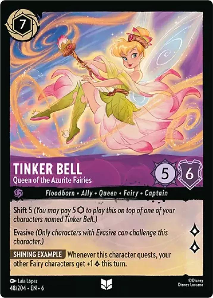 Tinker Bell - Queen of the Azurite Fairies - 48/204 [Azurite Sea] [Non-Foil]
