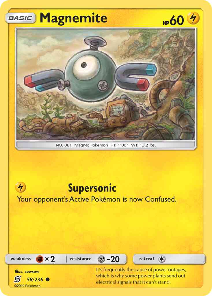 Magnemite - 58/236 - Common [sm11-58] [Reverse Holo]