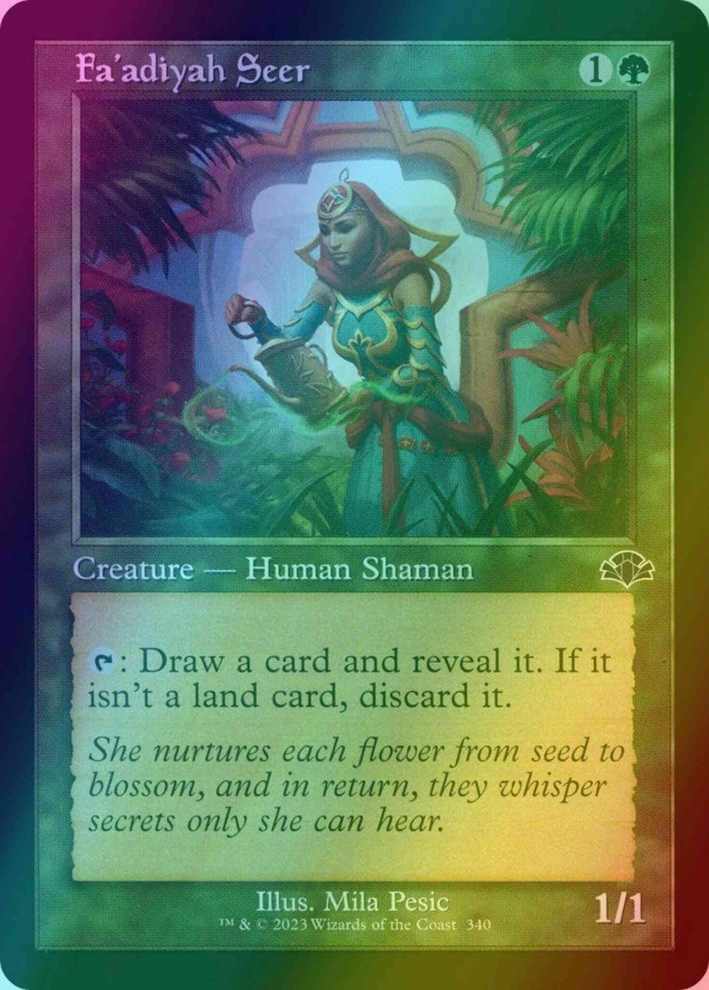 Fa'adiyah Seer [340] [Retro Frame] [Dominaria Remastered] [Foil]
