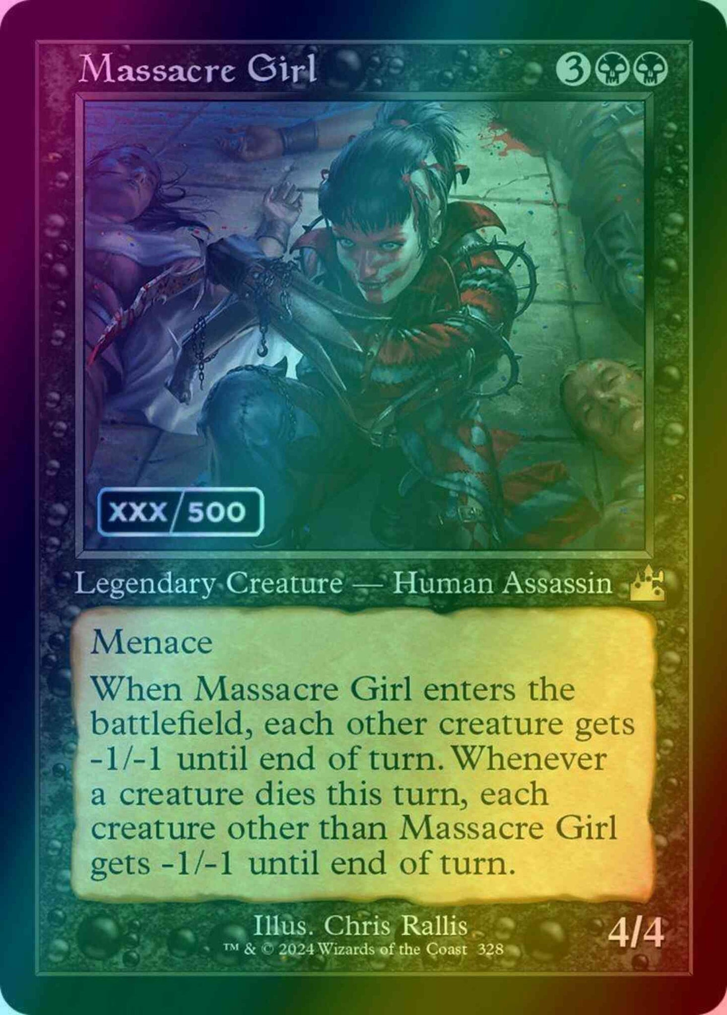 Massacre Girl - Serial Numbered [328z] [Retro Frame] [Ravnica Remastered] [Foil]