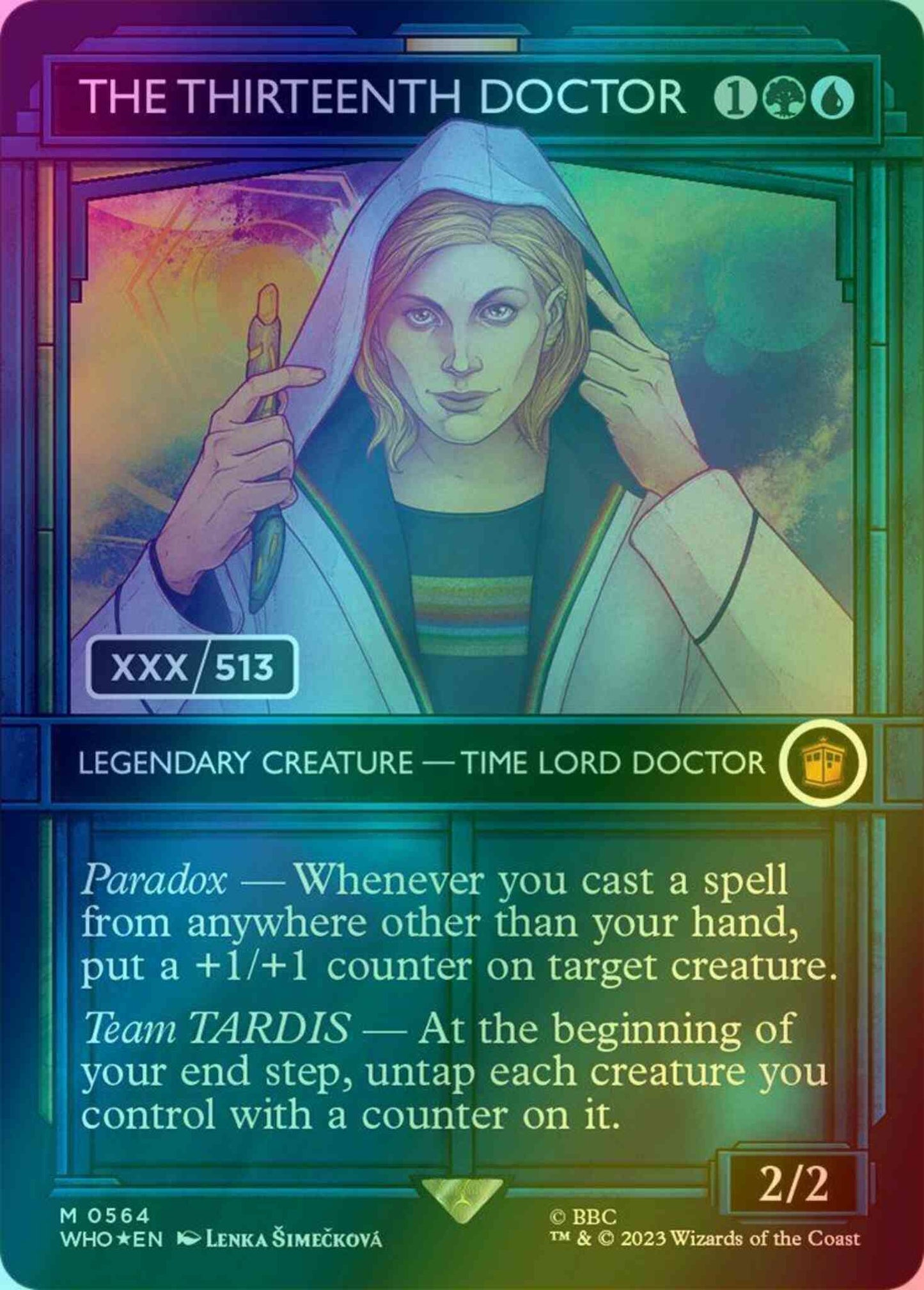 The Thirteenth Doctor - Serial Numbered [564z] [TARDIS Showcase] [Universes Beyond: Doctor Who] [Foil]