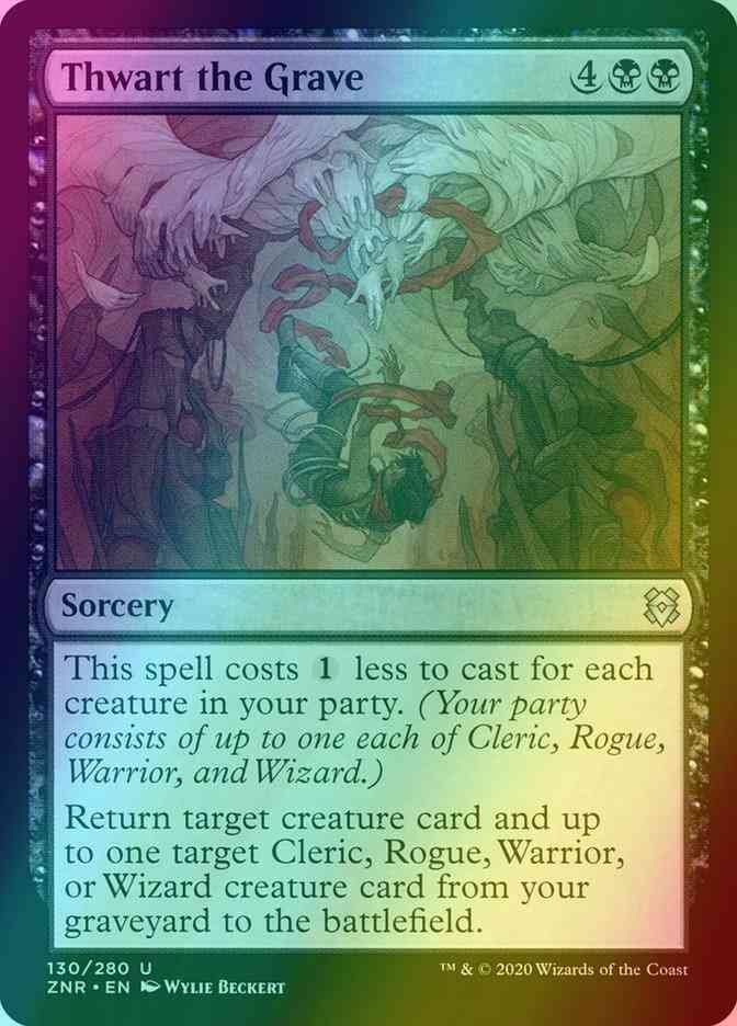 Thwart the Grave [130] [Zendikar Rising] [Foil]
