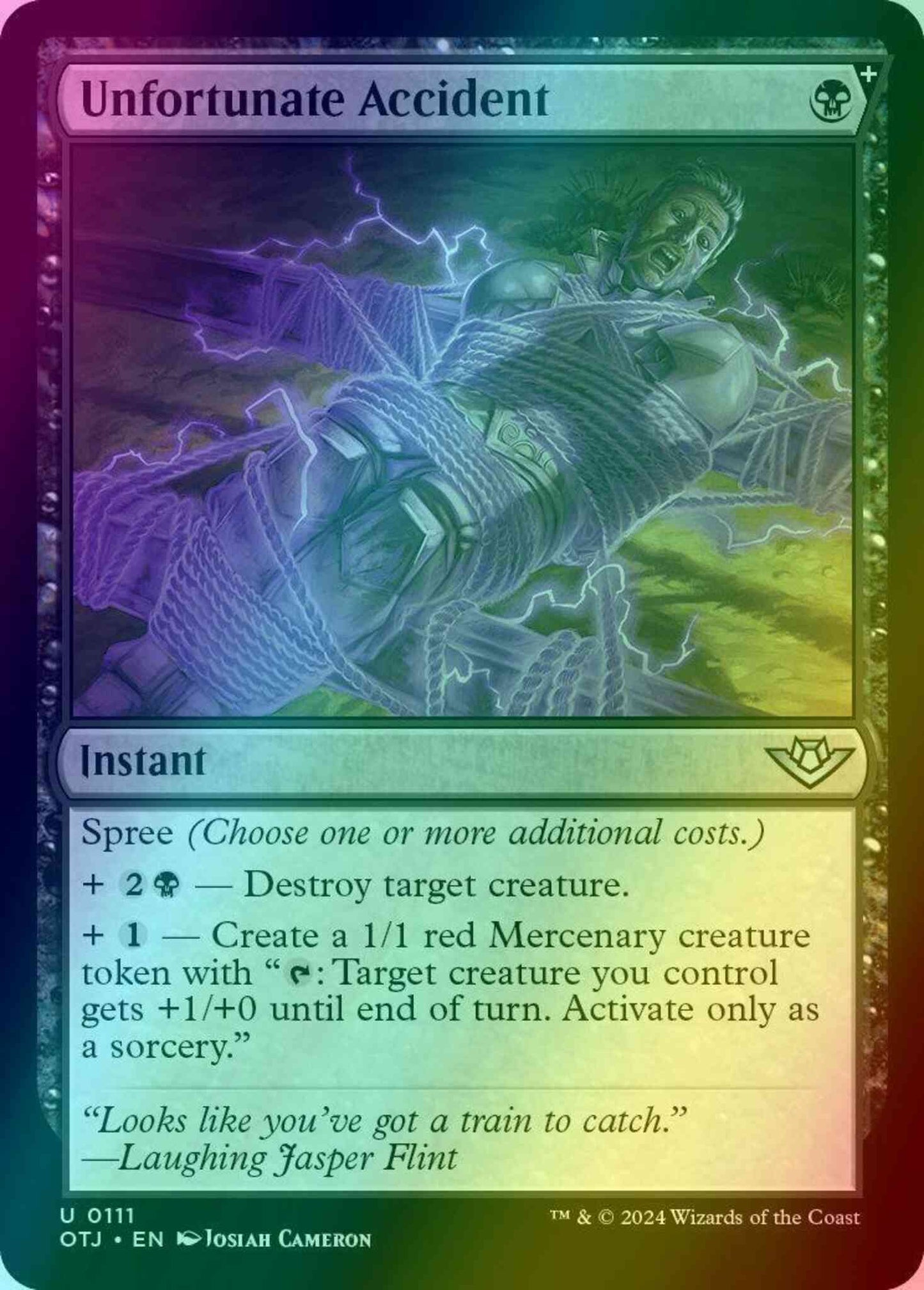 Unfortunate Accident [111] [Outlaws of Thunder Junction] [Foil]